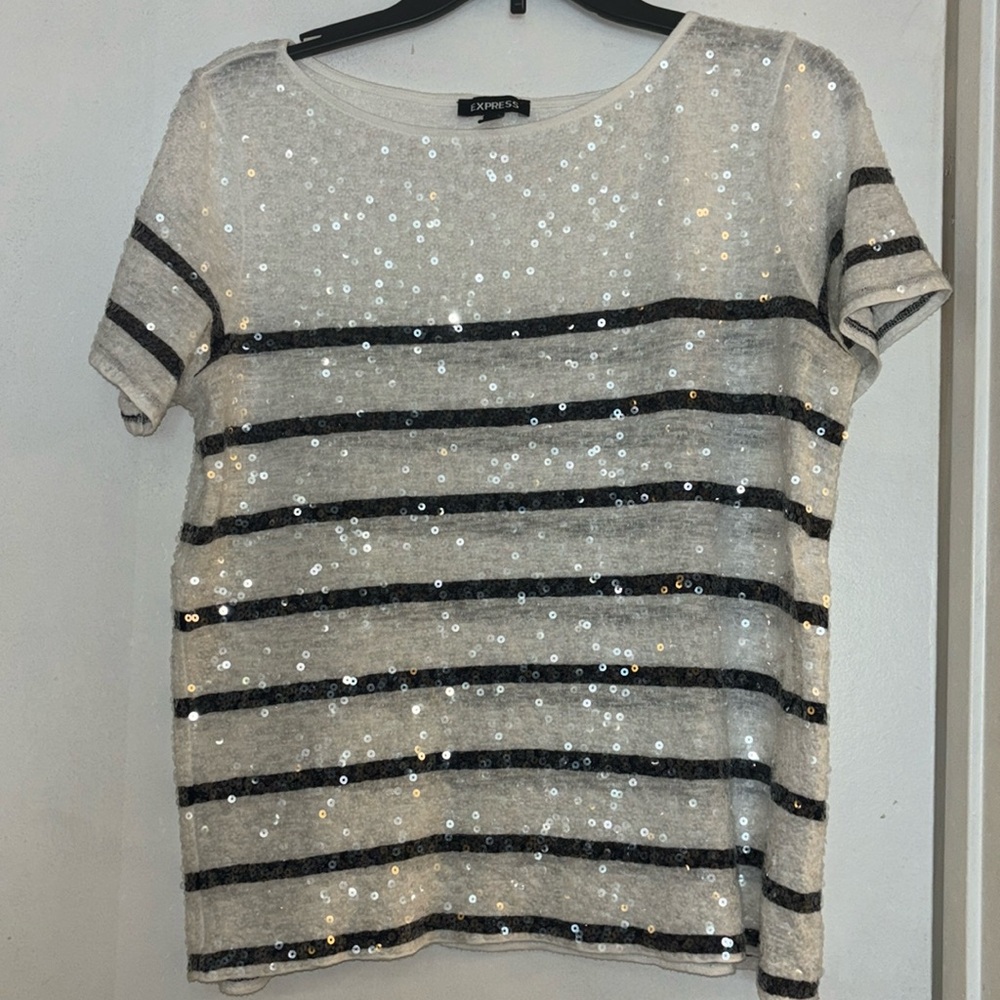 Express Sequin Blouse Tshirt
